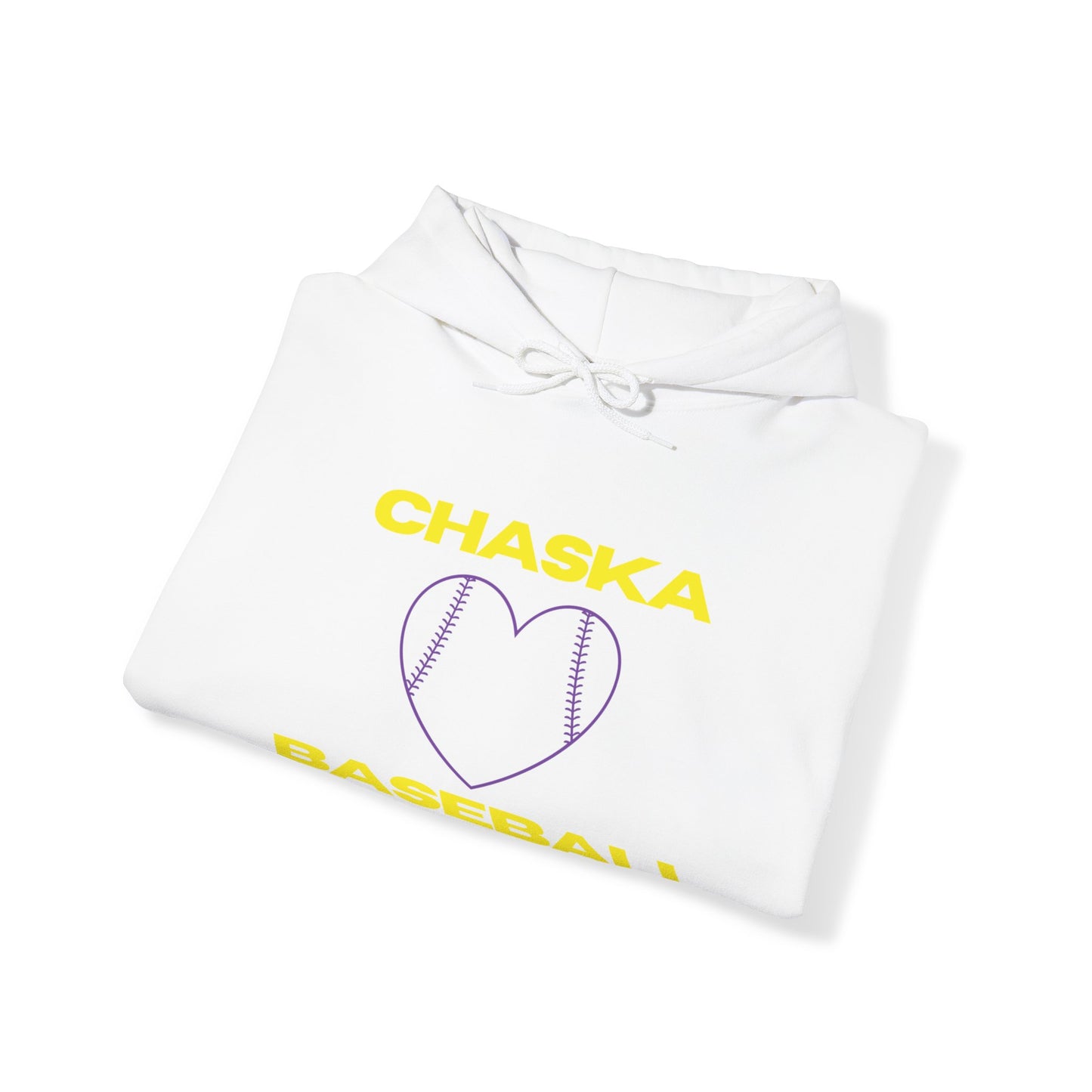 Chaska baseball heart Unisex Heavy Blend™ Hooded Sweatshirt