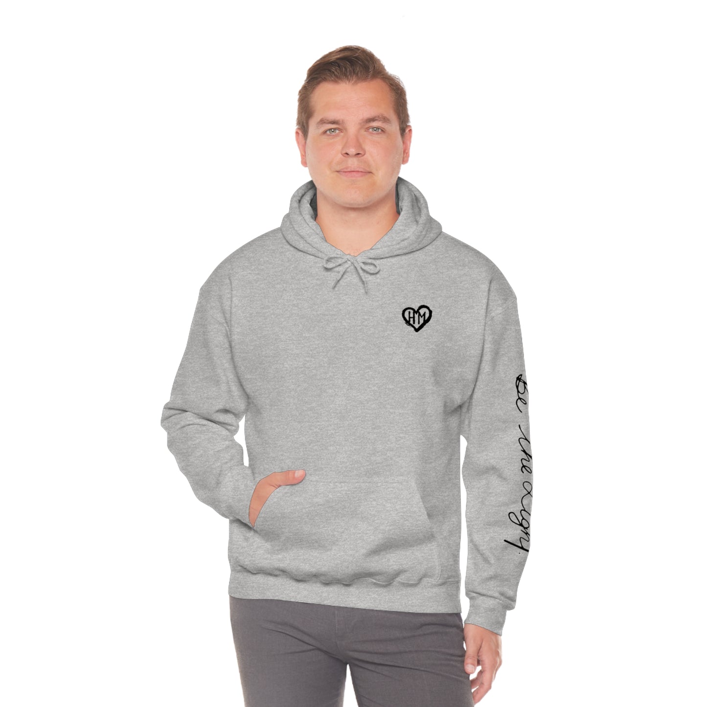 Rereleased: The Heather Collection: Be the Light Hooded Sweatshirt