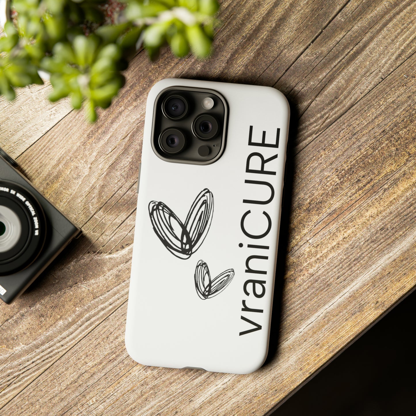 vraniCURE double heart iPhone 15 vraniCURE case