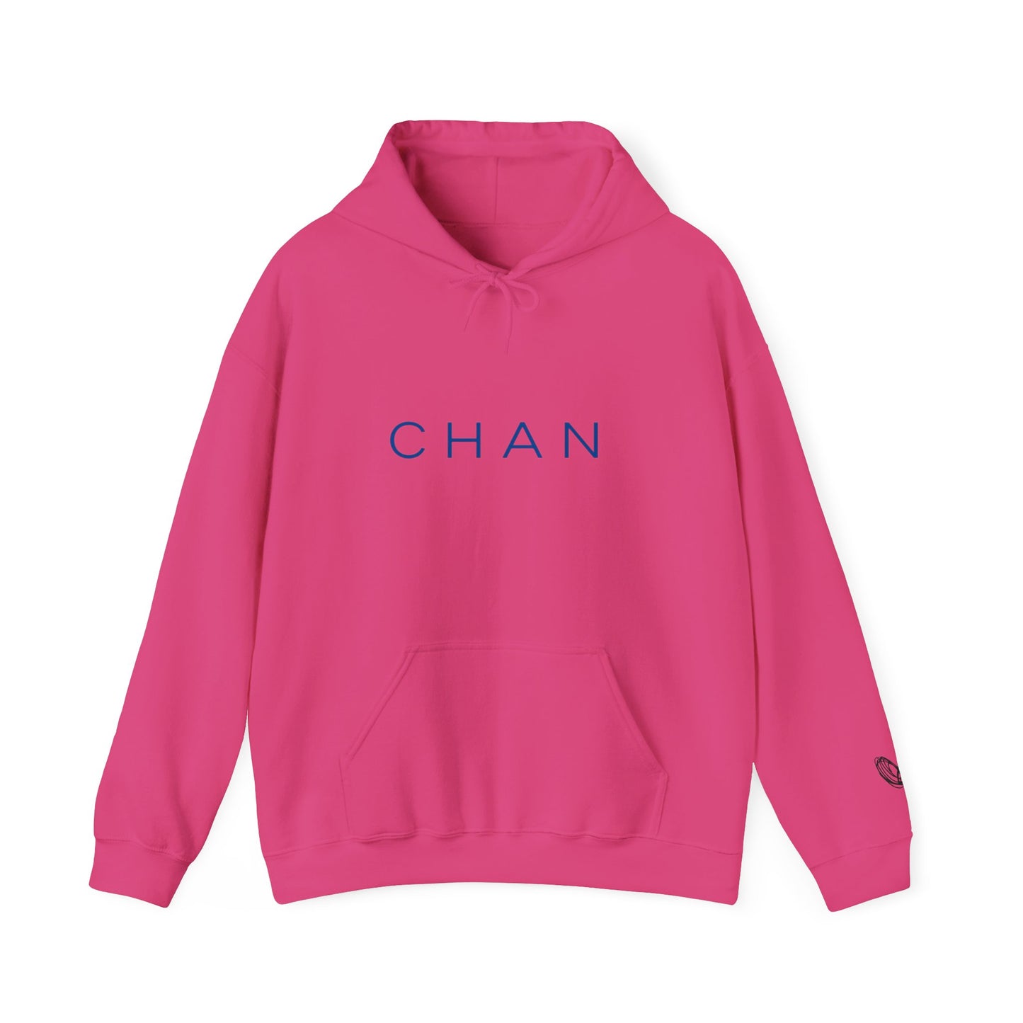 CHAN Unisex Heavy Blend Hooded Sweatshirt (Navy Letters)