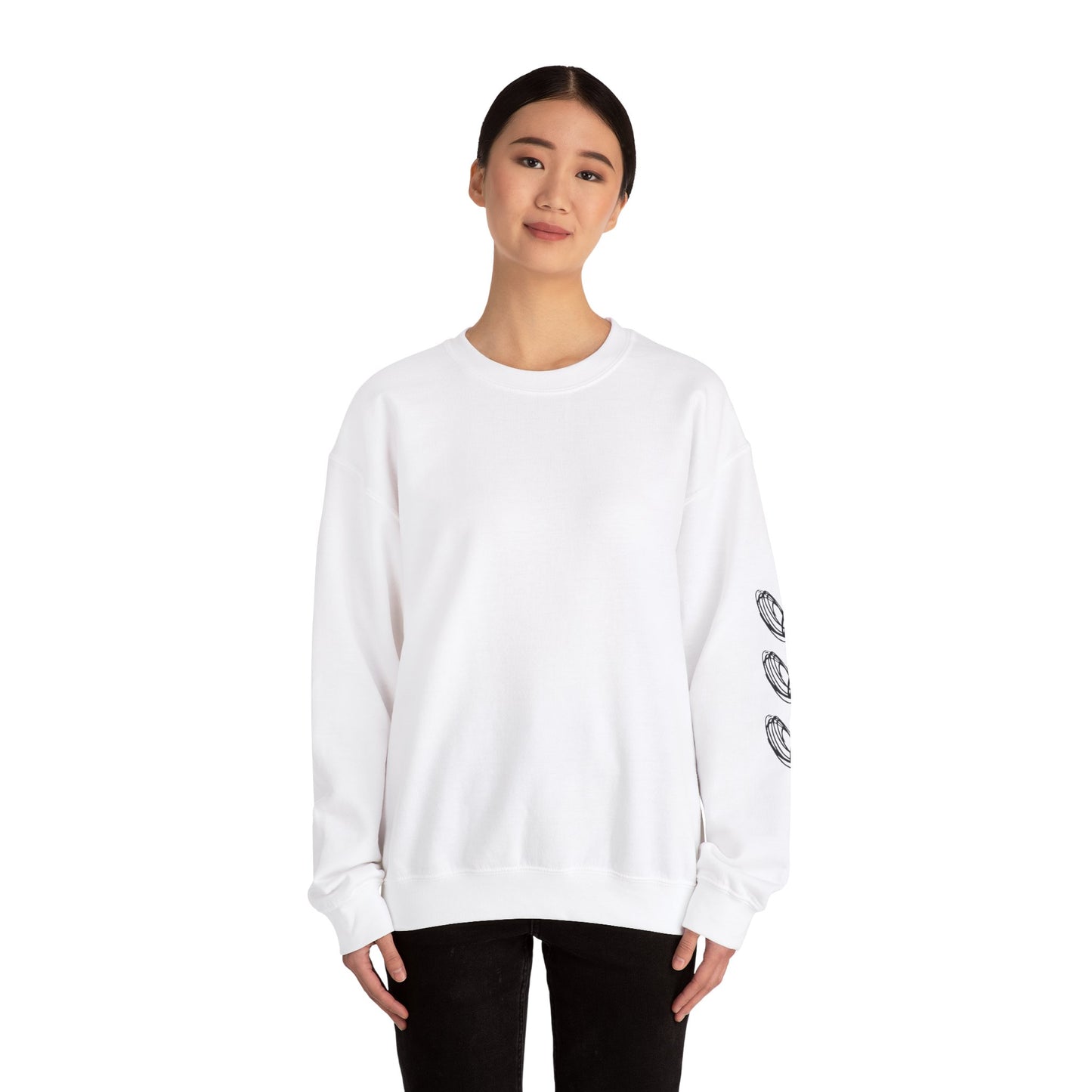 vraniCURE Heart on My Sleeve Crewneck Valentine Sweatshirt