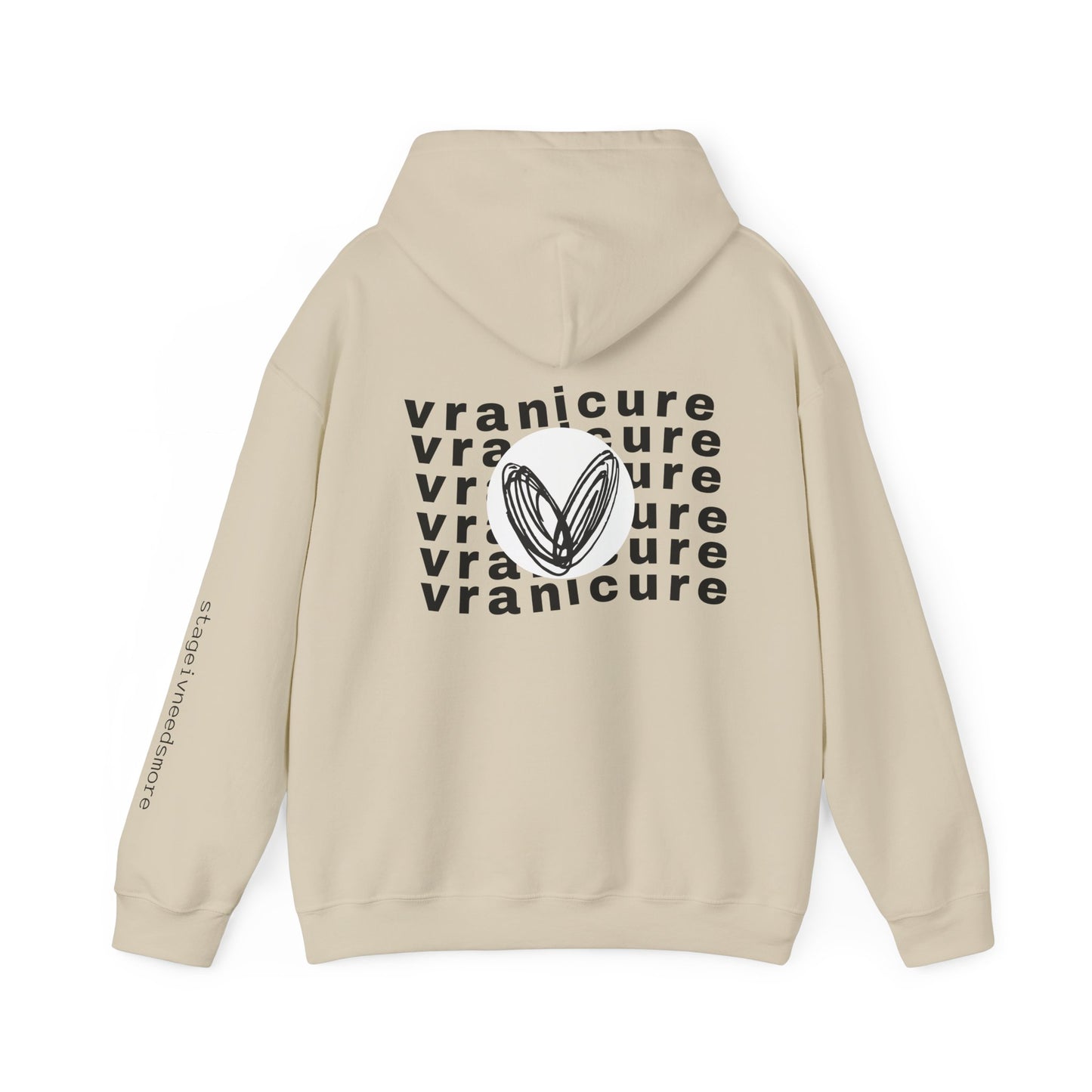 vraniCURE wavey back Unisex Heavy Blend™ Hooded Sweatshirt