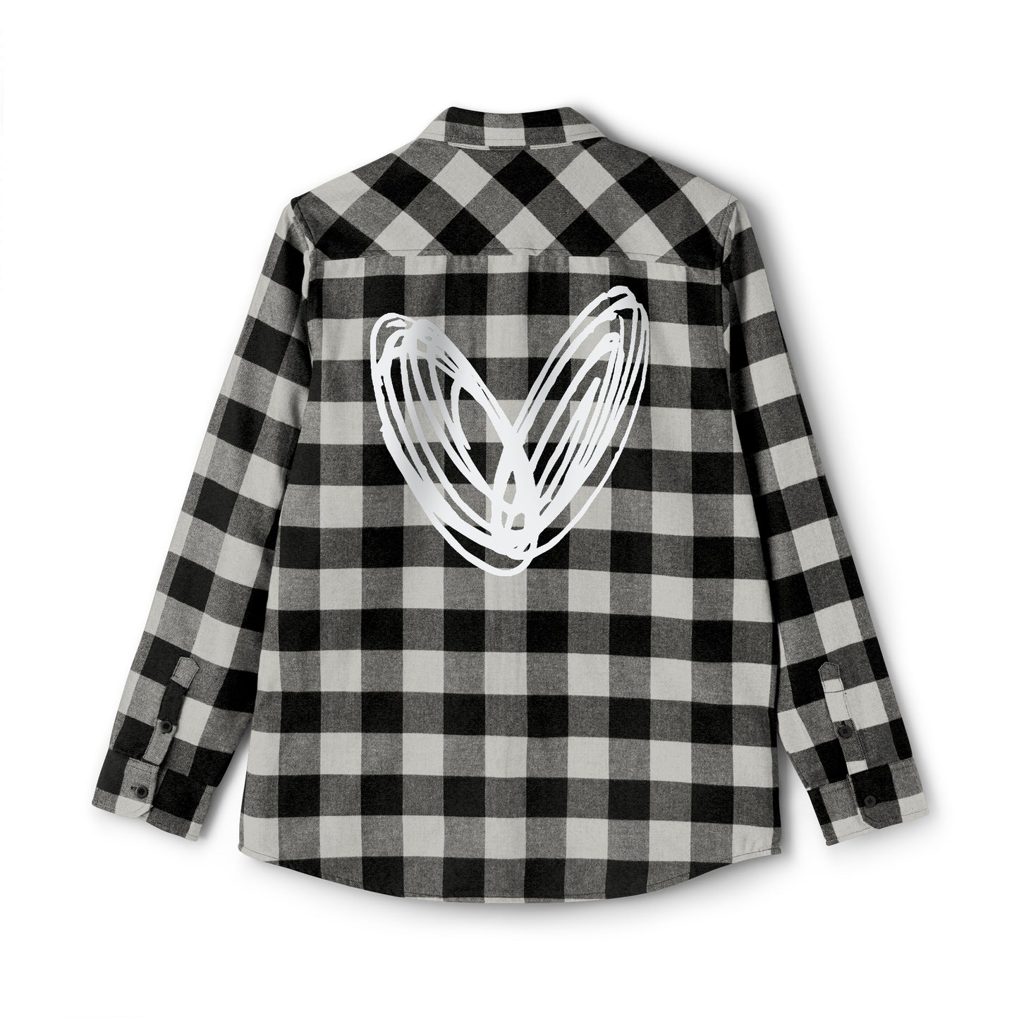 vraniCURE white heart Unisex Flannel Shirt