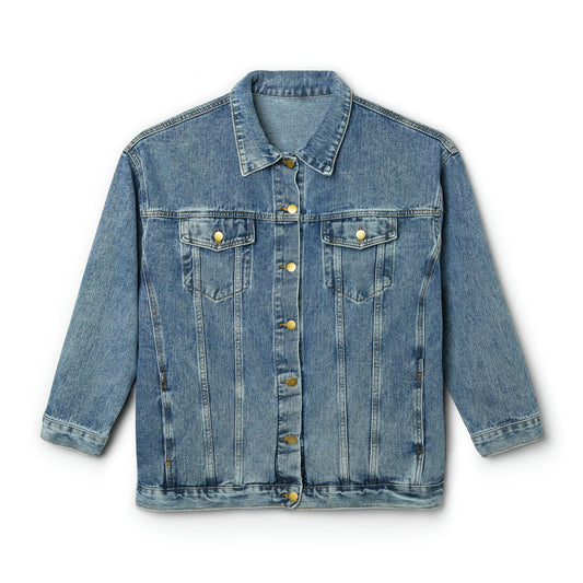 vraniCURE white heart Women's Denim Jacket