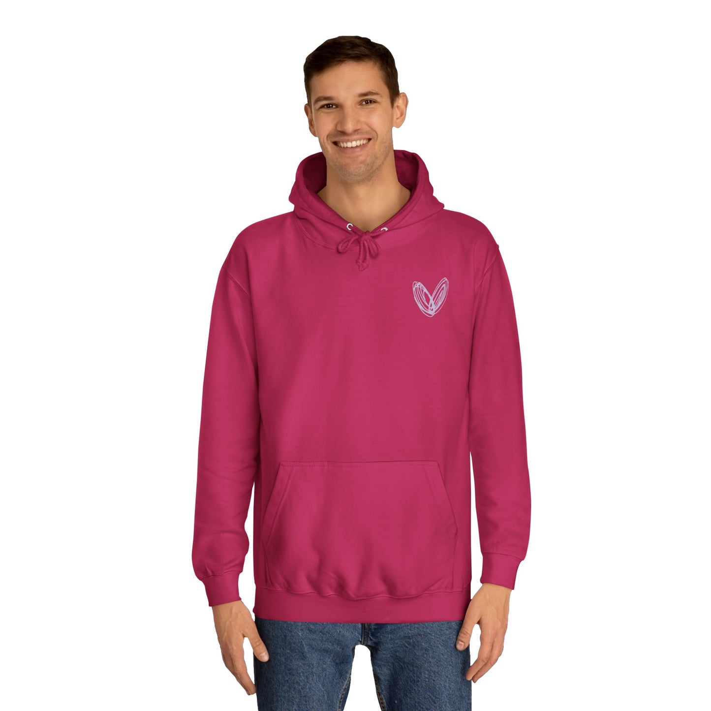 VRANICURE wavey back Unisex College Hoodie