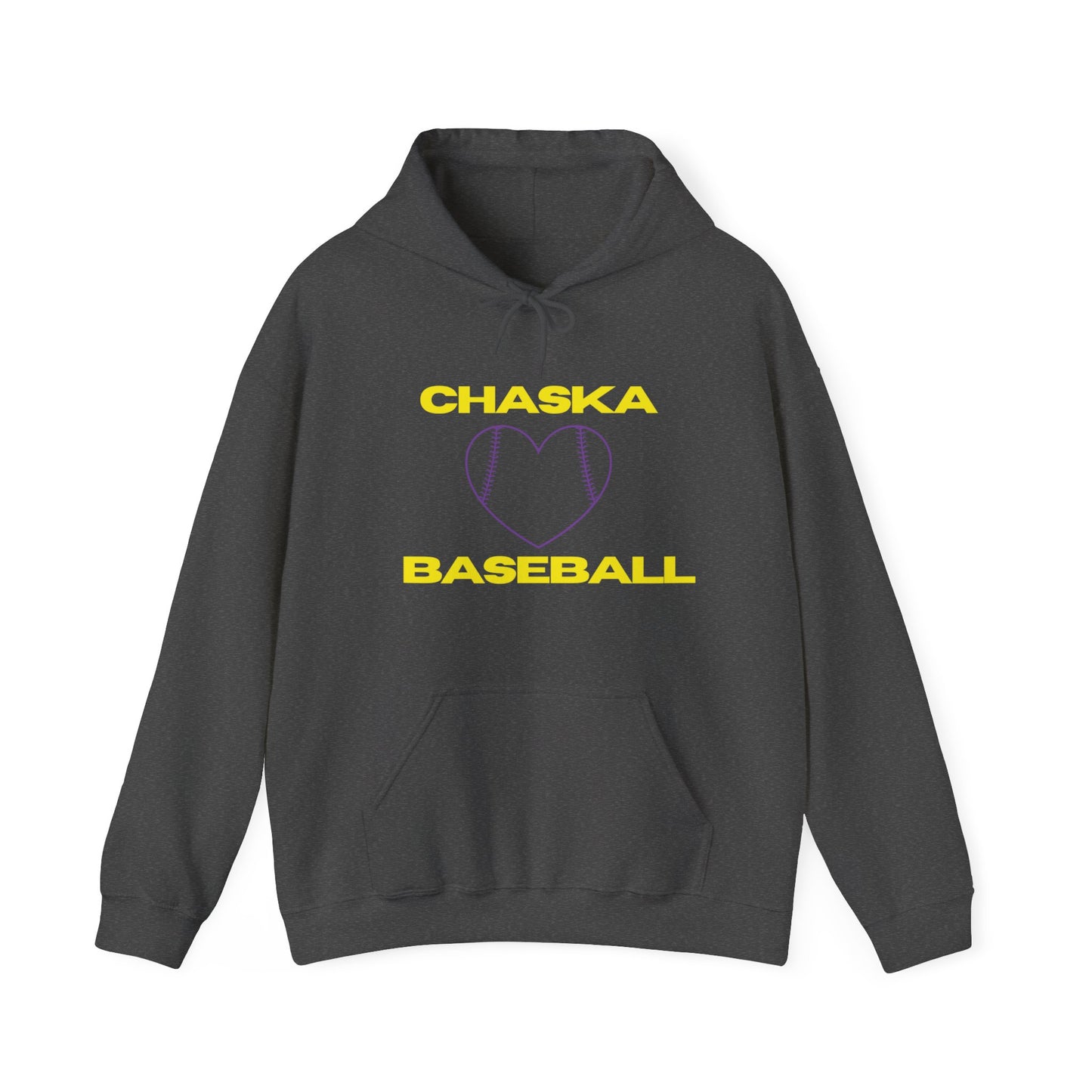 Chaska baseball heart Unisex Heavy Blend™ Hooded Sweatshirt