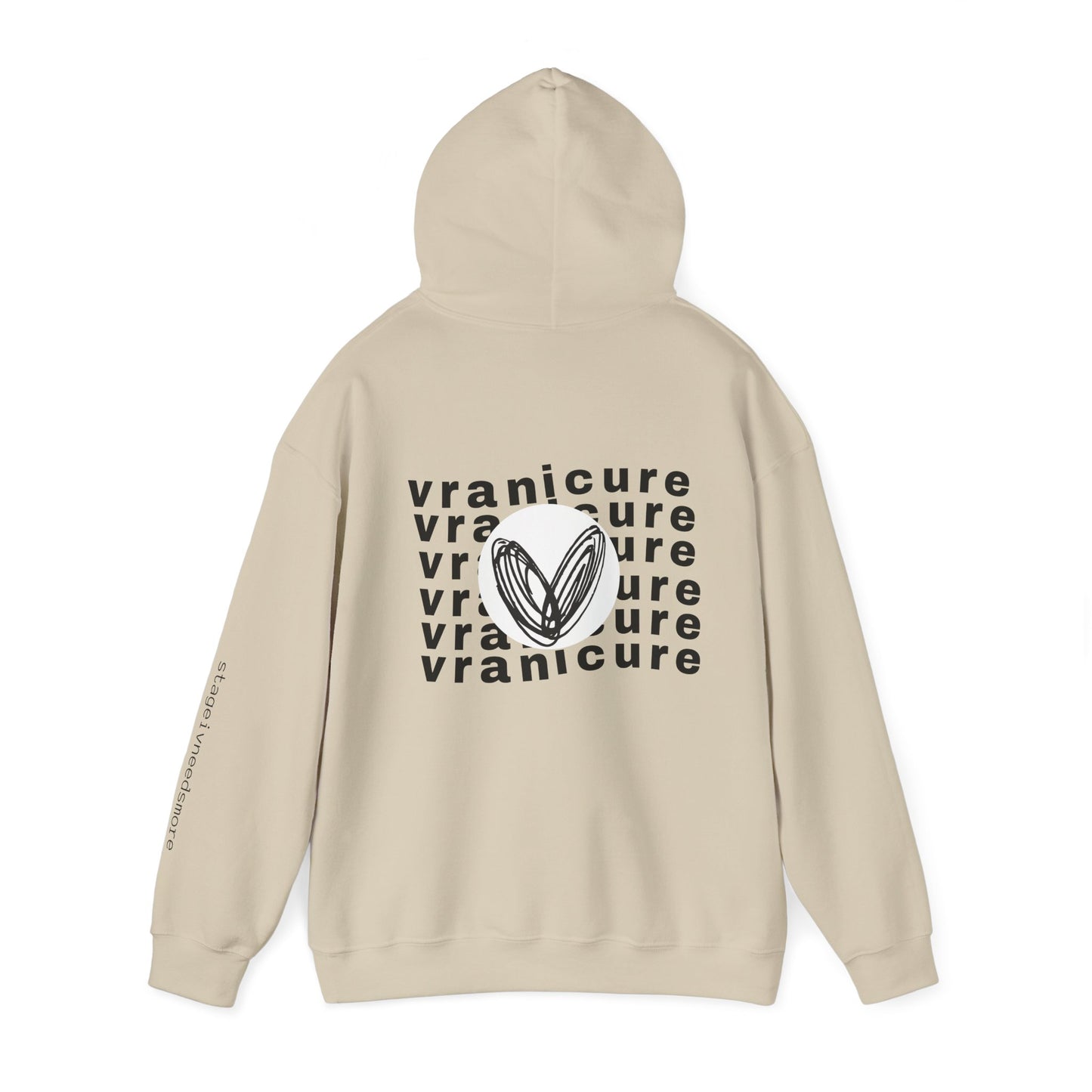 vraniCURE wavey back Unisex Heavy Blend™ Hooded Sweatshirt