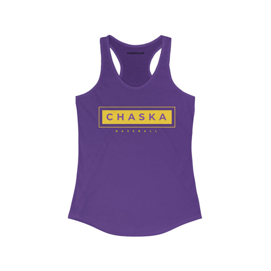 Chaska baseball Women's Ideal Racerback Chaska baseball Tank