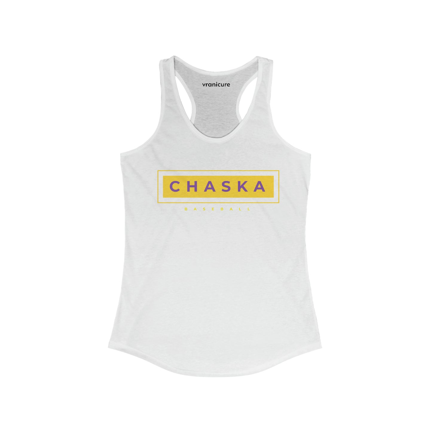 Chaska baseball Women's Ideal Racerback Chaska baseball Tank