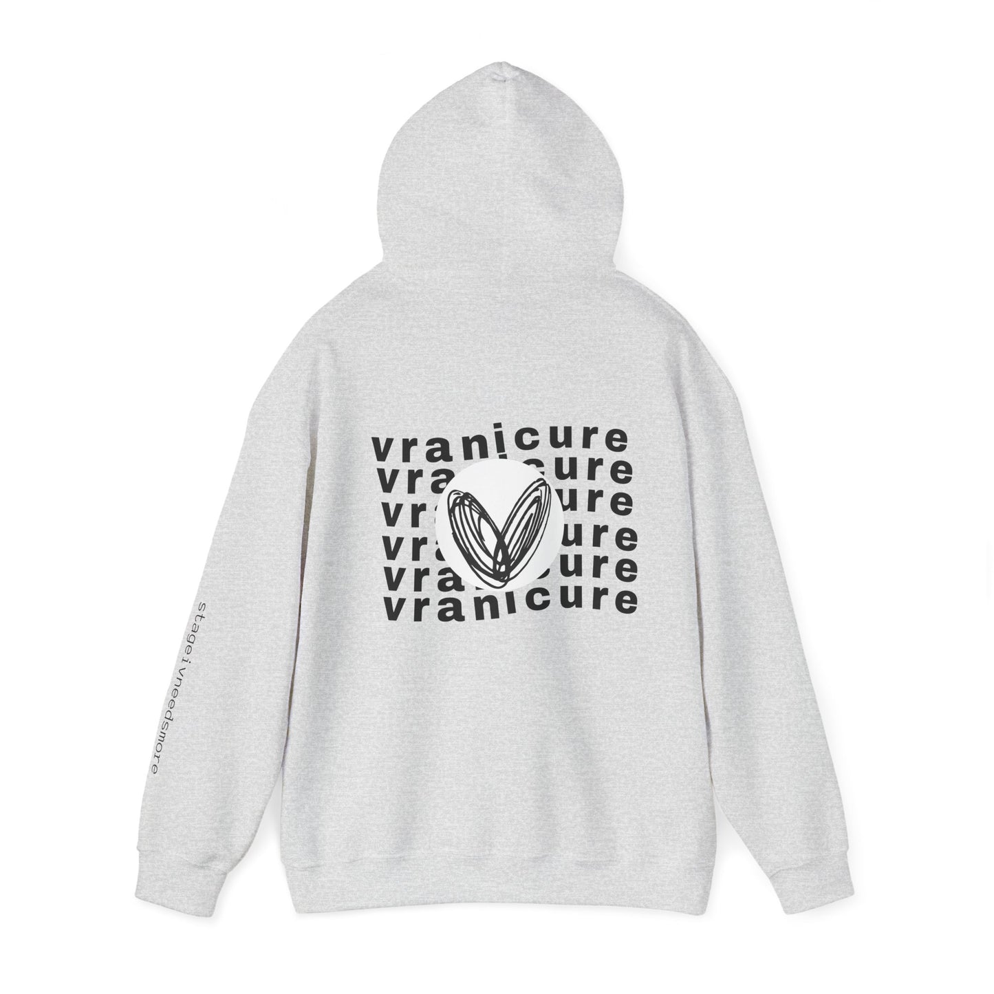 vraniCURE wavey back Unisex Heavy Blend™ Hooded Sweatshirt