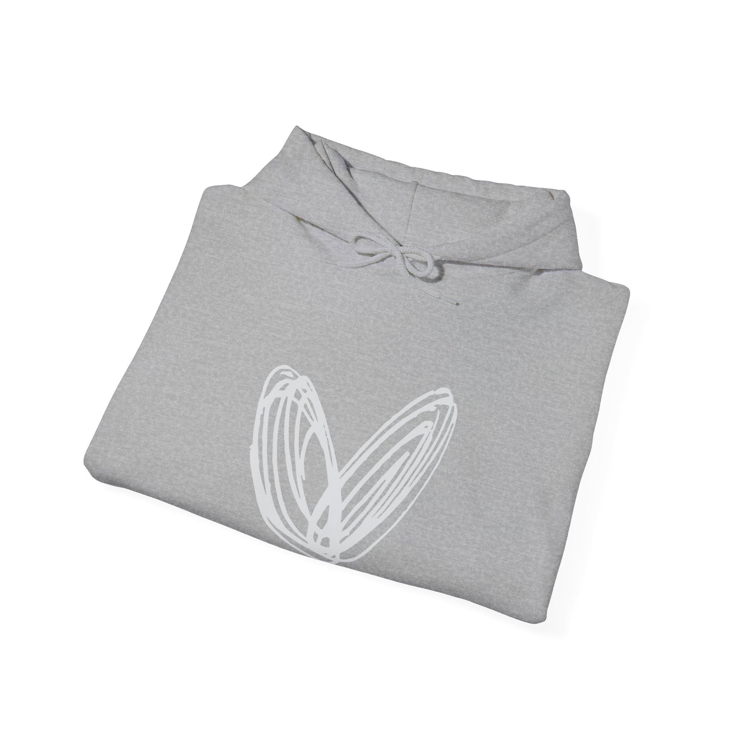 vraniCURE sleeve black heart Hooded Sweatshirt