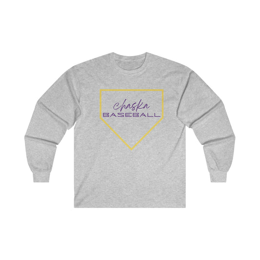 Chaska baseball home plate Unisex Ultra Cotton Long Sleeve Tee