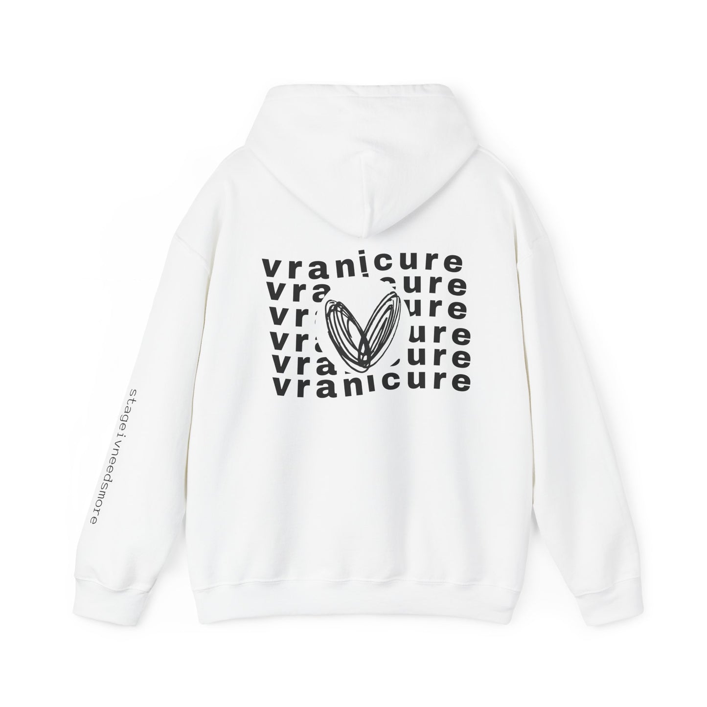 vraniCURE wavey back Unisex Heavy Blend™ Hooded Sweatshirt