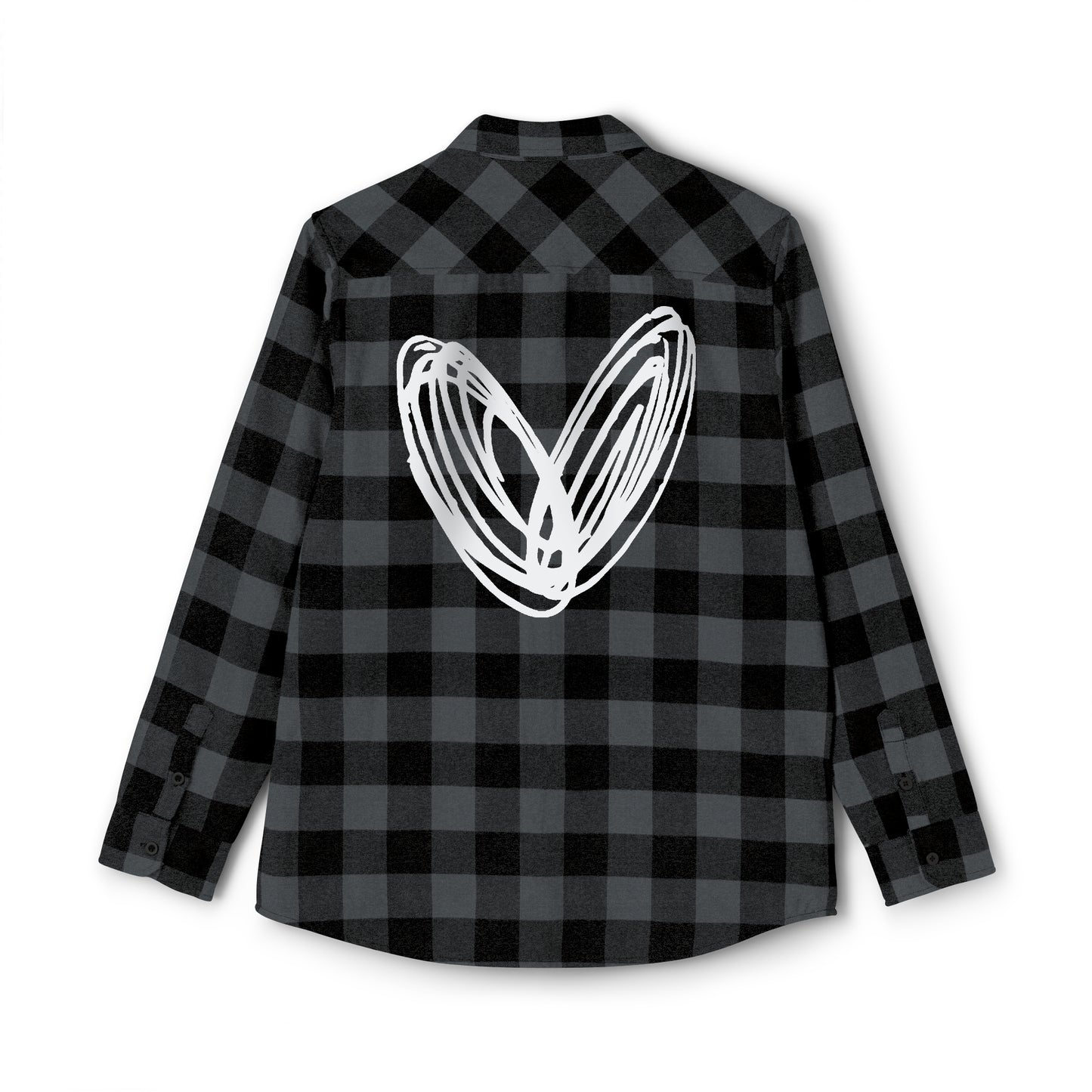 vraniCURE white heart Unisex Flannel Shirt