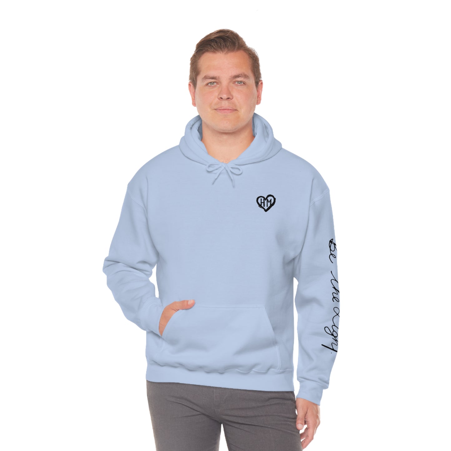 Rereleased: The Heather Collection: Be the Light Hooded Sweatshirt