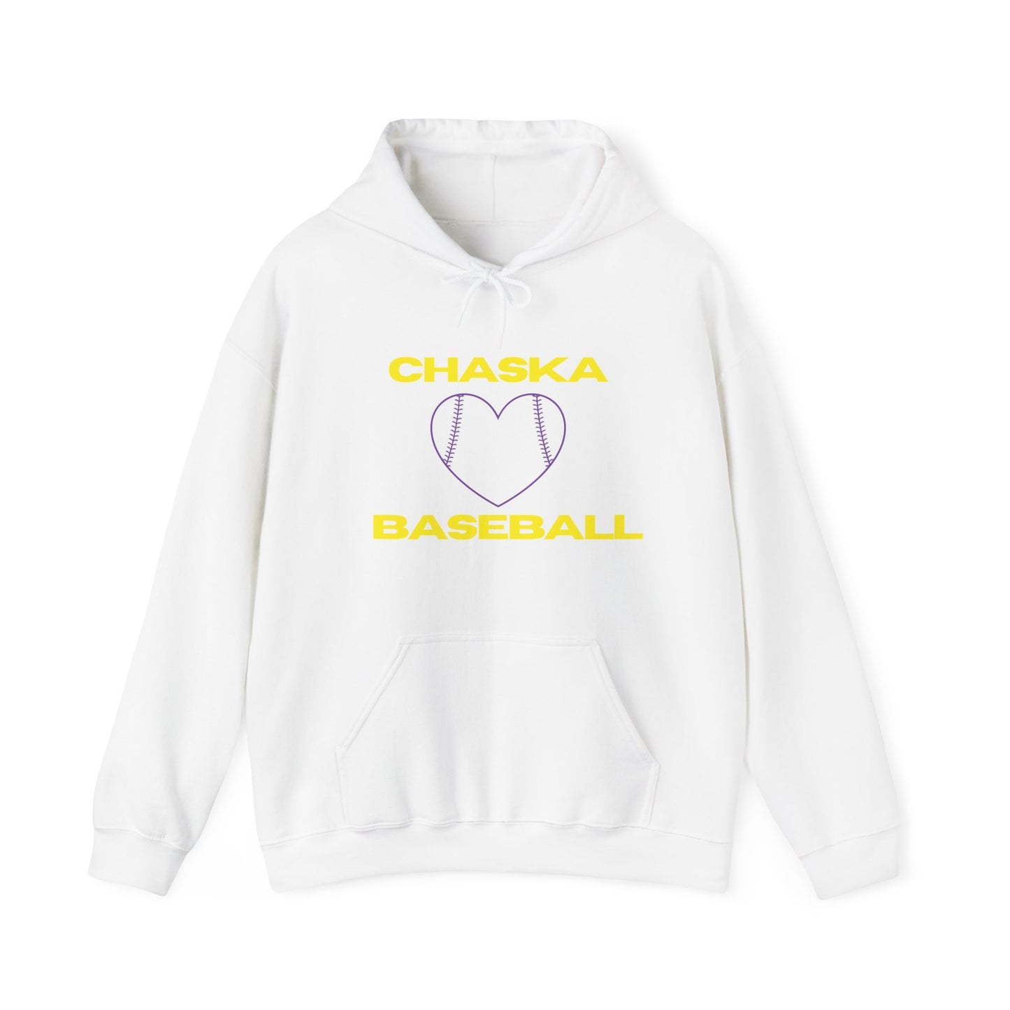 Chaska baseball heart Unisex Heavy Blend™ Hooded Sweatshirt