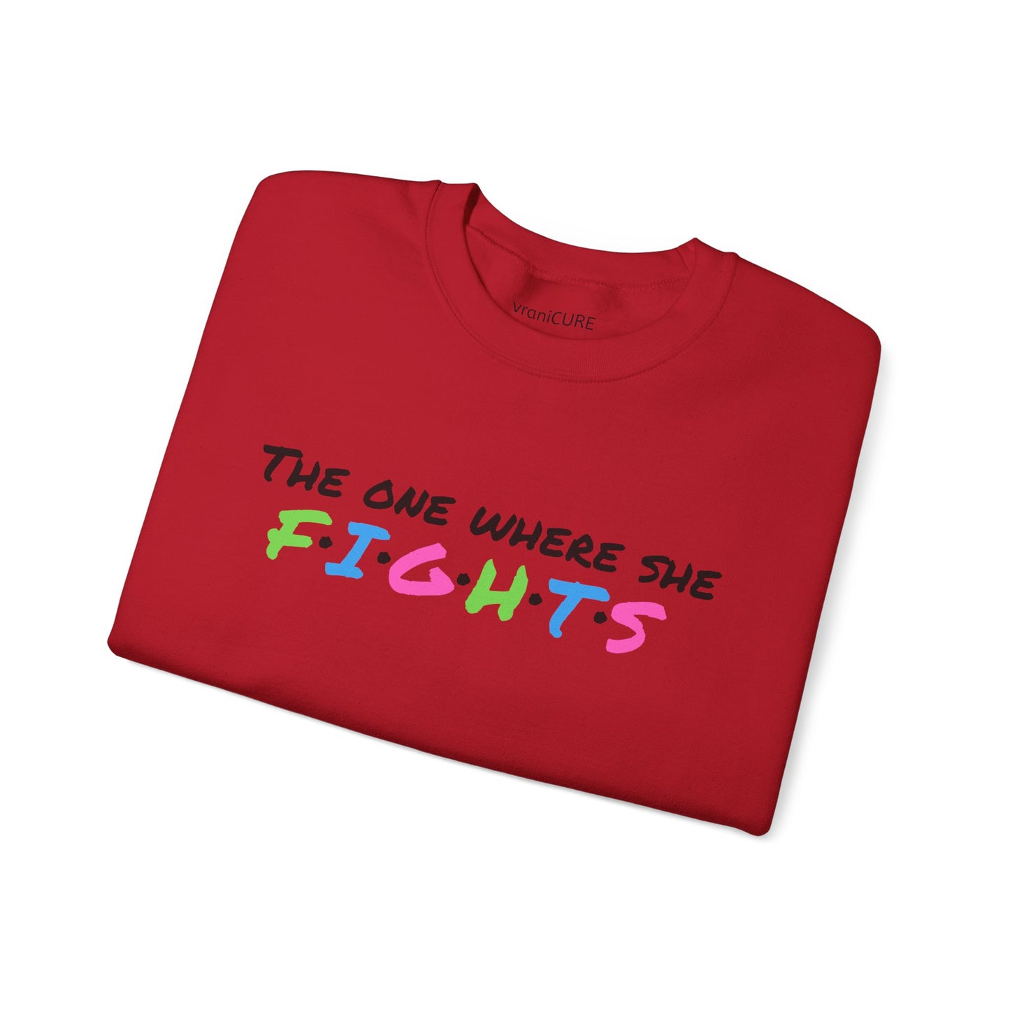 Amy Porter line- The One Where She Fights Unisex Heavy Blend™ Crewneck Sweatshirt