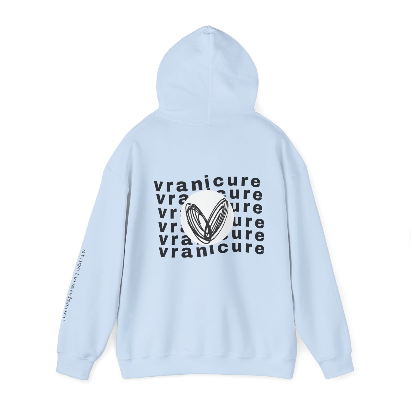 vraniCURE wavey back Unisex Heavy Blend™ Hooded Sweatshirt