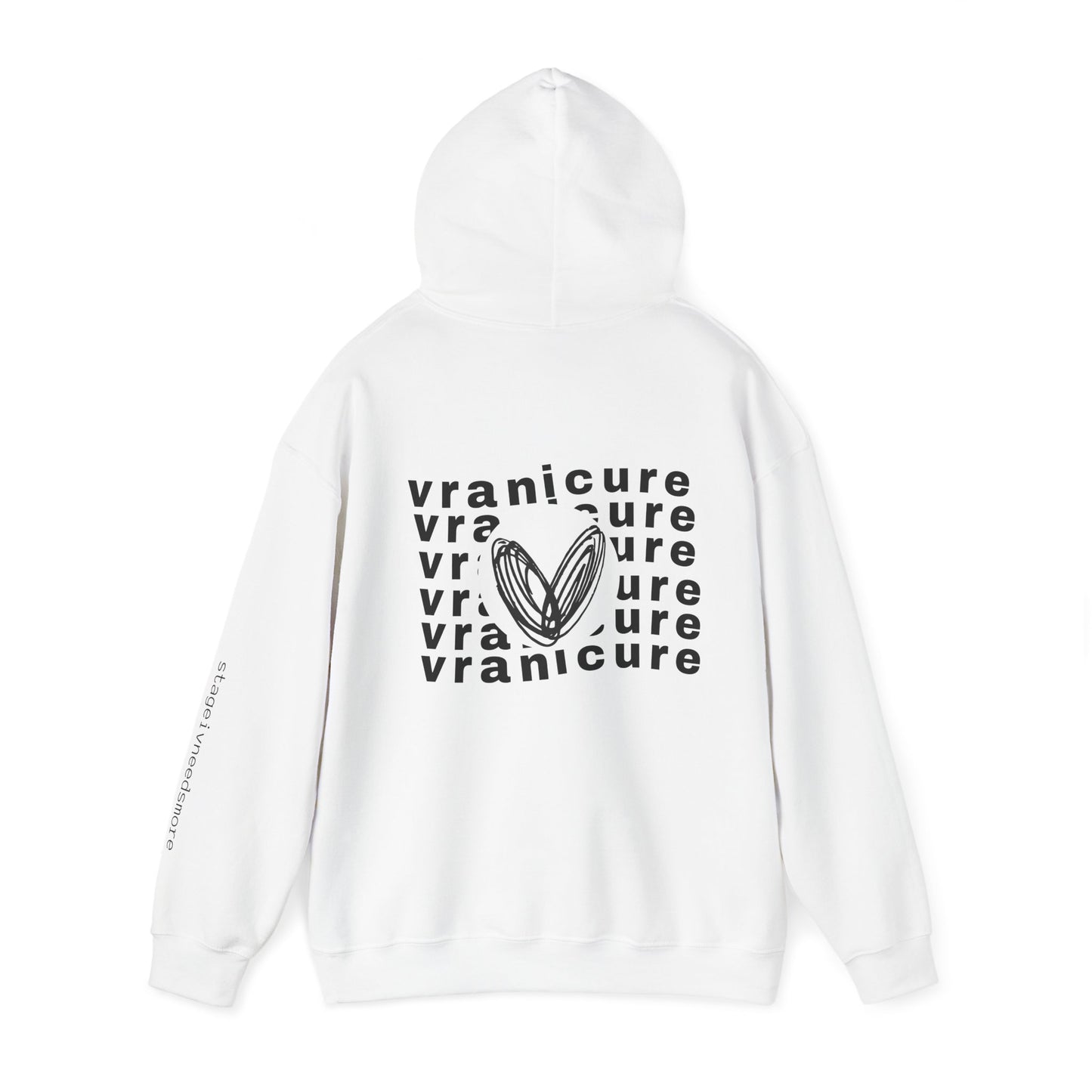 vraniCURE wavey back Unisex Heavy Blend™ Hooded Sweatshirt