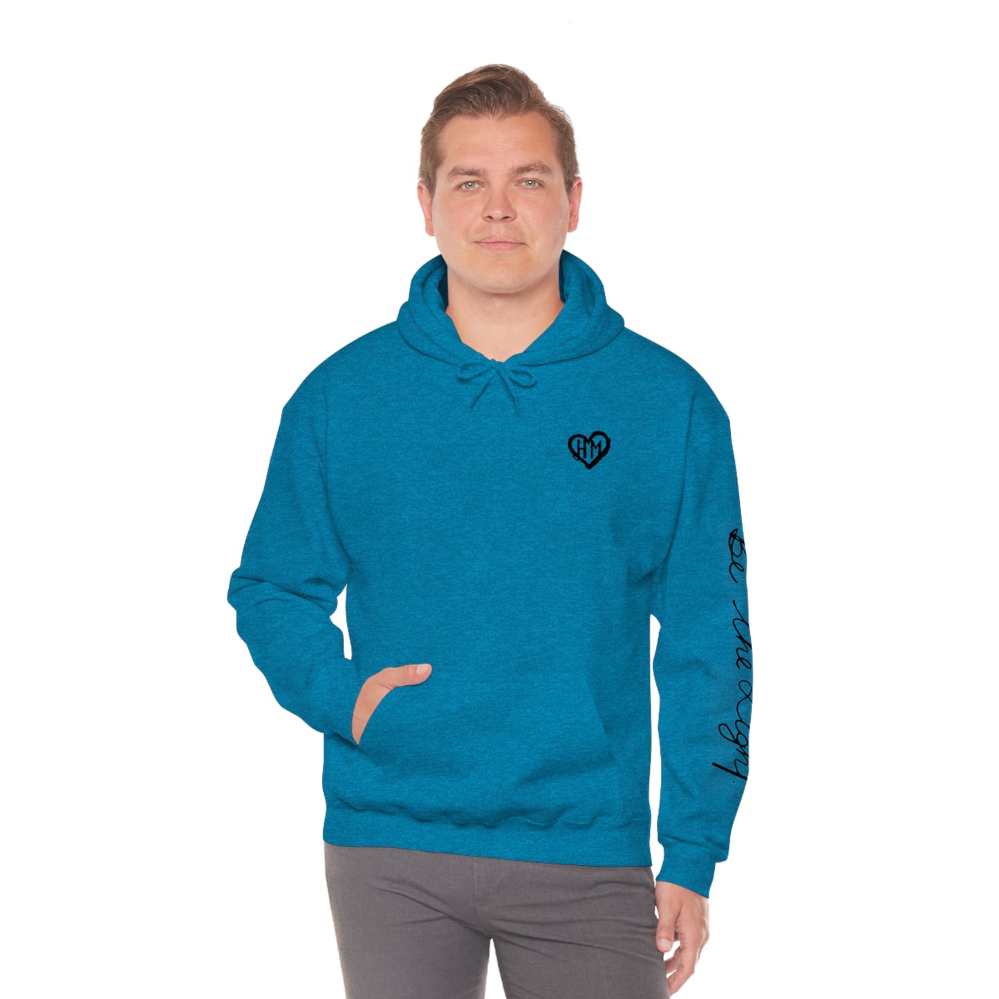 Rereleased: The Heather Collection: Be the Light Hooded Sweatshirt