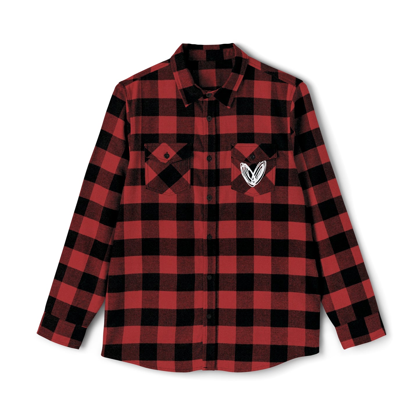 vraniCURE white heart Unisex Flannel Shirt