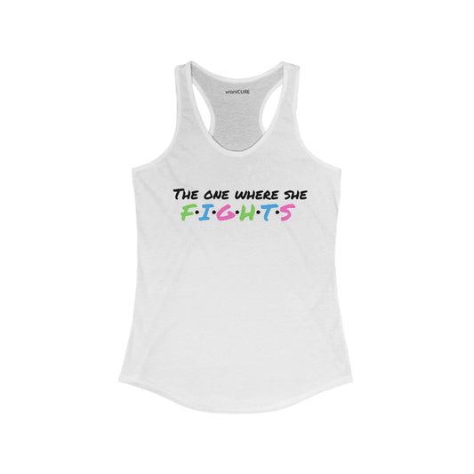 Amy Porter Line - The One Where She Fights Women's Ideal Racerback Tank