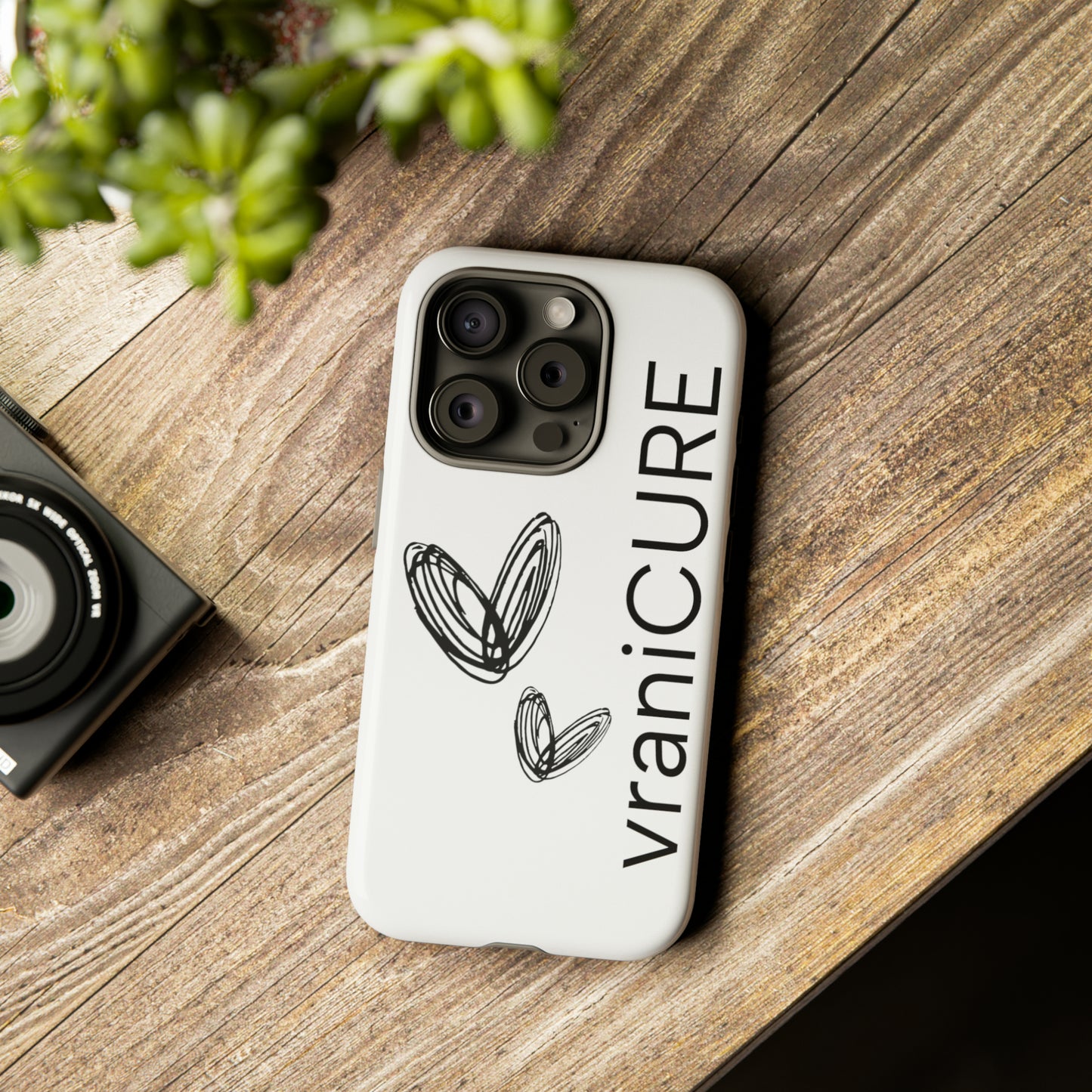 vraniCURE double heart iPhone 15 vraniCURE case