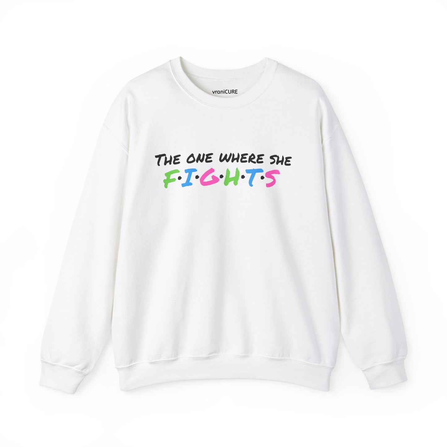 Amy Porter line- The One Where She Fights Unisex Heavy Blend™ Crewneck Sweatshirt