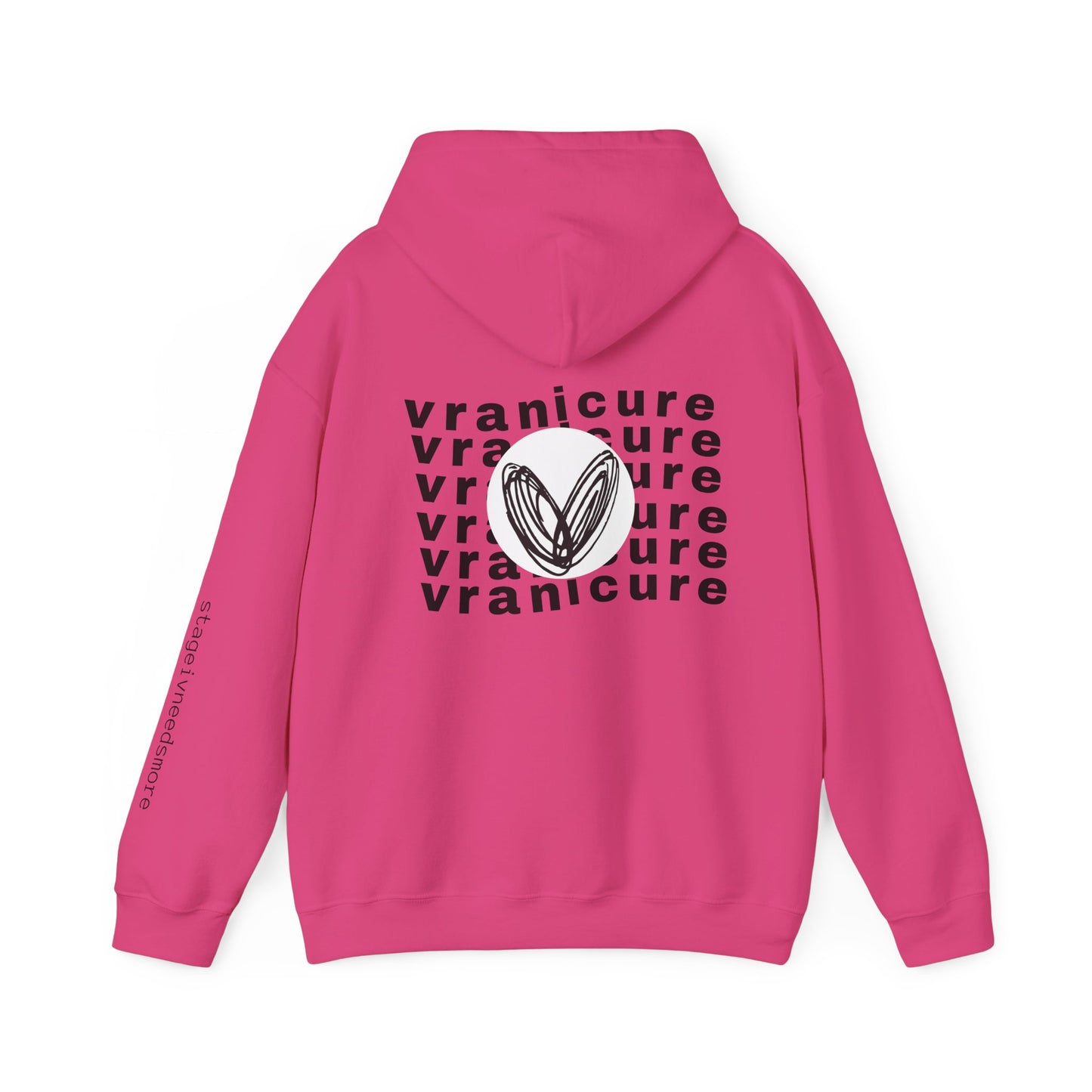 vraniCURE wavey back Unisex Heavy Blend™ Hooded Sweatshirt