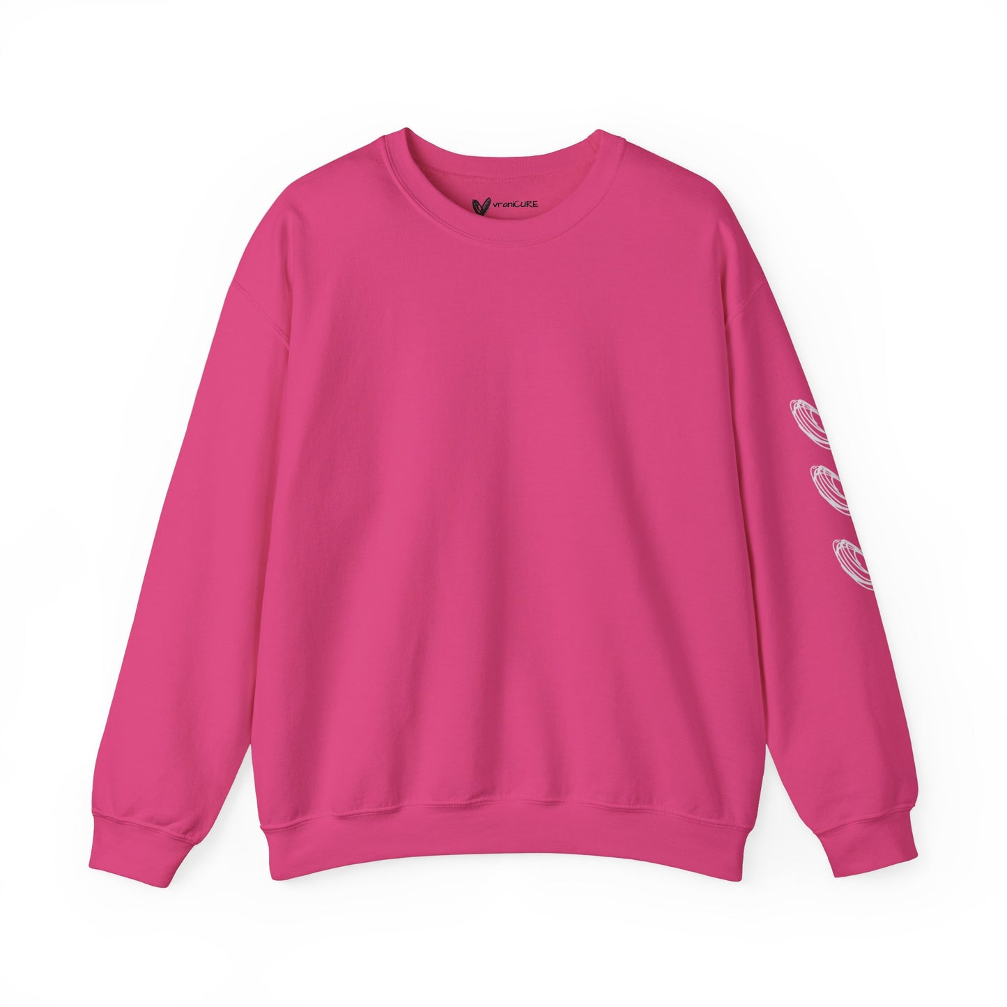 vraniCURE Heart on My Sleeve Crewneck Valentine Sweatshirt