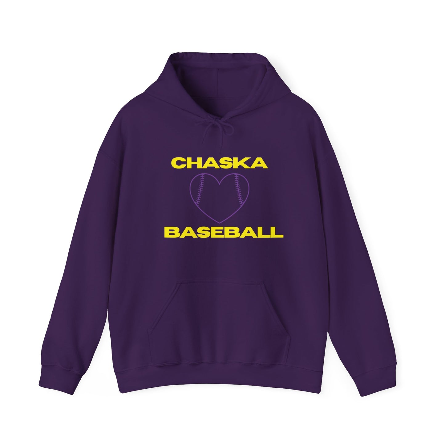 Chaska baseball heart Unisex Heavy Blend™ Hooded Sweatshirt