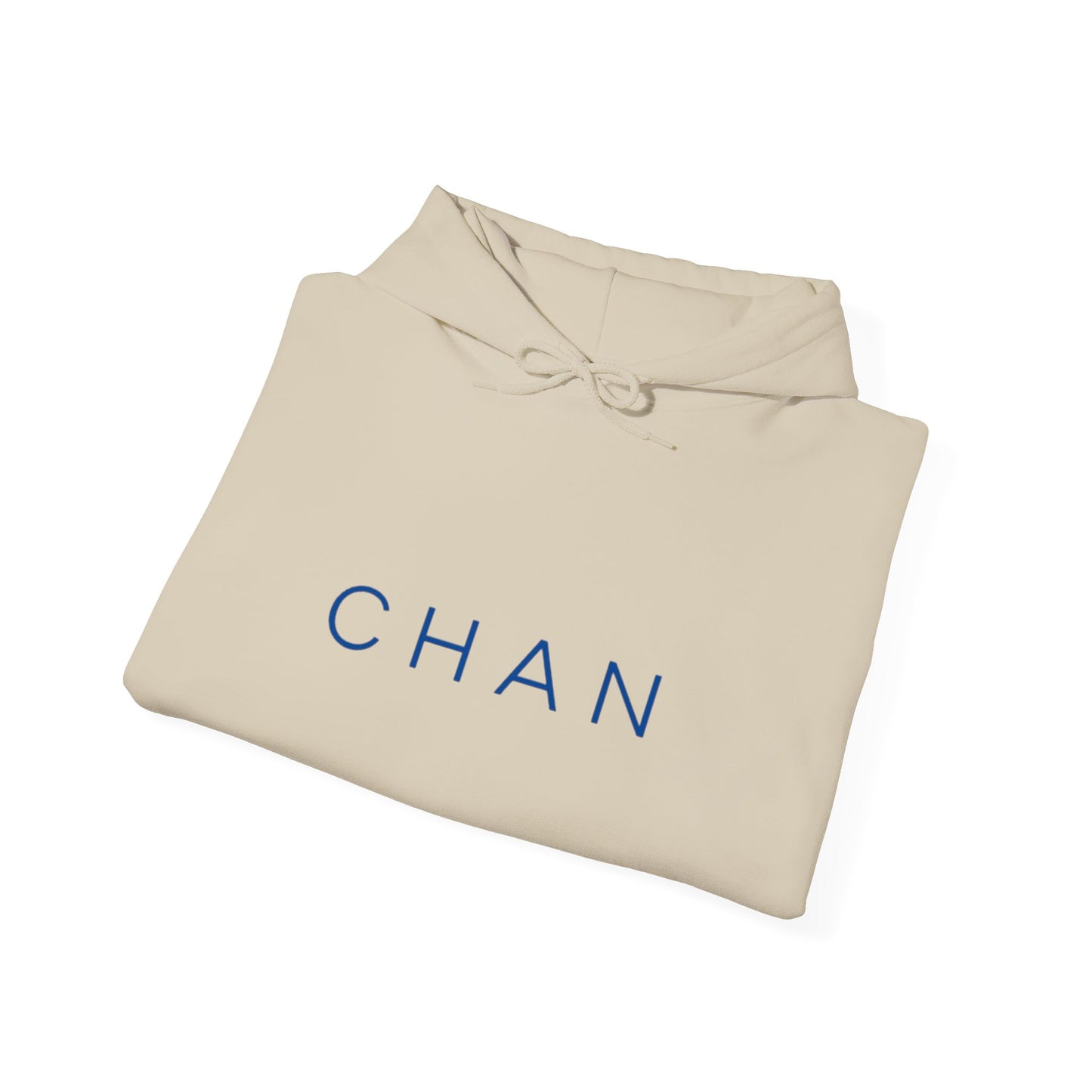 CHAN Unisex Heavy Blend Hooded Sweatshirt (Navy Letters)