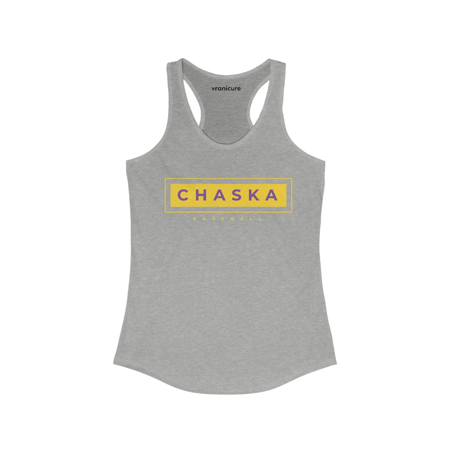 Chaska baseball Women's Ideal Racerback Chaska baseball Tank