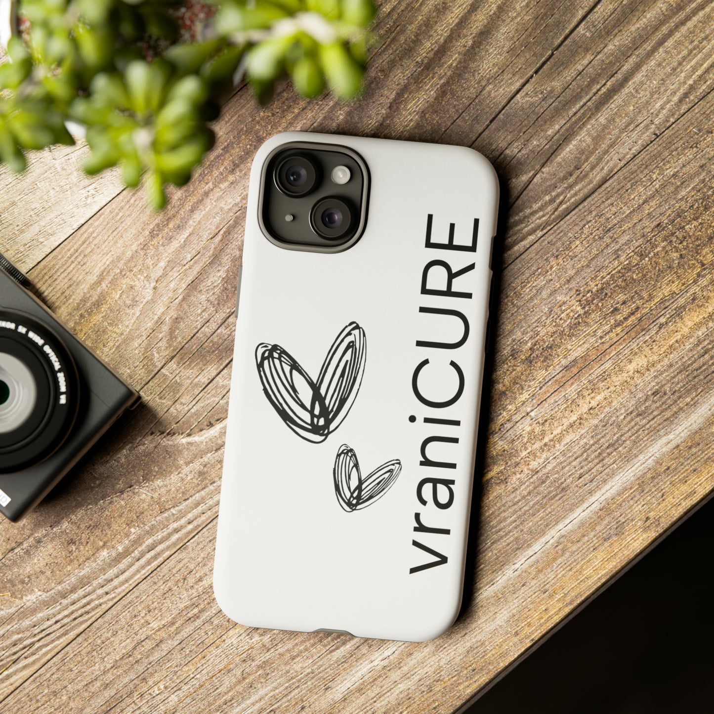 vraniCURE double heart iPhone 15 vraniCURE case